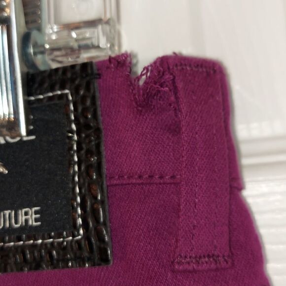 VTG Versace Jean Couture Purple Y2K Mom Jeans 34 - Picture 10 of 12